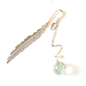 Nuovo simpatico segnalibro in metallo con fiore essiccato per caramelle - Product Image 2