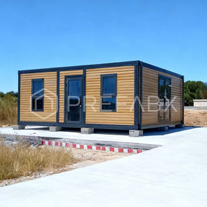 Casa Container Modulare Espandibile PTH - Telaio in Acciaio Colore Legno <span class=keywords><strong>Classico</strong></span>, Resistente al Fuoco per Uso Esterno, Facile da Costruire - Product Image 1