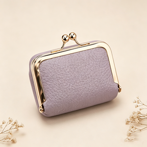 High End Luxury Kiss Lock Mini Storage Pouches Premium Faux Leather For Fashion <b>Small</b> Accessory Gift Packaging - Product Image 3