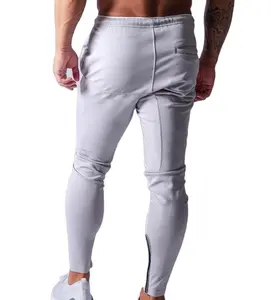 Custom Running Pants Side Pockets Men Sports Jogging Wear Body Gym Elastic Sportswear Pants