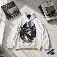 Sweat à capuche oversize pour homme de qualité supérieure, 100% coton, 450 g/m², avec imprimé graphique 'THAT'S a AWFUL LOT of COUGH SYRUP', style streetwear Y2K