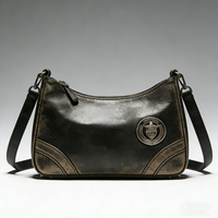 Collection FactoryDirect – Sac Boston Vintage pour Femme en Cuir de Vachette Pleine Fleur Tanné Végétal – Sac Bandoulière en Cuir Luxe Léger
