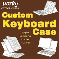 Casing Keyboard iPad untuk Pendidikan Sekolah, Ramah Pelajar, Keyboard Touchpad Lepas Pasang, Anti Jatuh, Cetak Logo Kustom