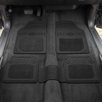 Tapis de sol 3D pour Opel Mokka, noir, moitié moquette, moitié caoutchouc, taille unique