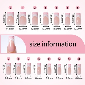 Meilleures ventes : Kit de faux ongles réutilisables en <span class=keywords><strong>gel</strong></span> souple à presser, taille moyenne, avec colle à ongles, 15 tailles, 30 pièces - Product Image 5