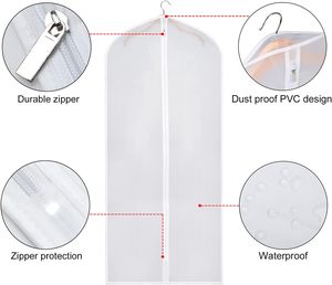 Custom Logo Hot PEVA Dustproof Oxford <strong>Garment</strong> <strong>Bag</strong> With Zippers Dust Cover For Closet Clothes Storage And Travel Suitability - Product Image 5