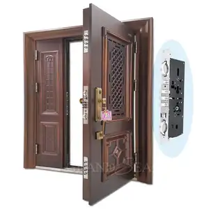 Modern Burglar Proof Elegant Security Mon&son High Quality Special Design Steel Door