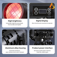 AICPOSE IP65 Éclairage de scène extérieur étanche 300W RGBWA COB DMX512 Projecteur LED Par Can pour public