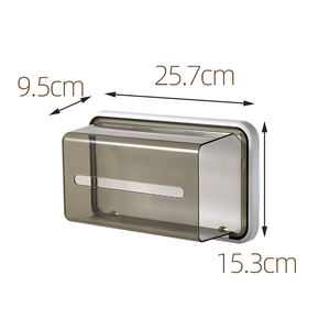 Caja de pañuelos tipo imán montada en la pared para nevera, almacenamiento de cocina, caja de almacenamiento magnética de papel tisú, soporte dispensador - Product Image 6
