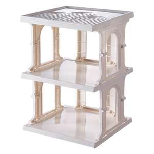 Simple <b>Shoe</b> <b>Rack</b> Foldable Multi Layer Storage Organizer For Home Dormitory <b>Small</b> Corner Cabinet With Customizable Layers - Product Image 4