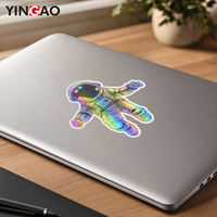 Pegatina Personalizada con Corte a Troquel, Holográfica, Láser, Vinilo Impermeable de Grado Profesional, Estética, Cualquier Logotipo Impreso para Decoración de Portátiles