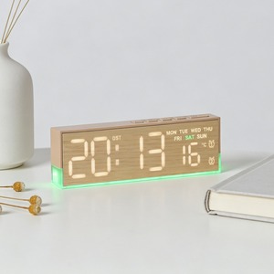 Reloj Digital Multifunción Huayang con Temperatura, Fecha, Día <span class=keywords><strong>de</strong></span> la Semana, Doble Alarma y Luz Ambiental - Product Image 1