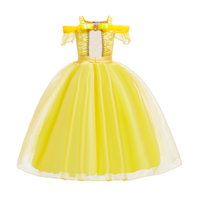 Robe pour filles Robe de princesse La Belle au bois dormant Robe de performance pour filles Costumes pompeux