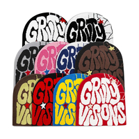 Gorra de esquí de punto Jacquard con logotipo personalizado gorra de punto Jacquard cálida al por mayor para hombres y mujeres gorros cálidos con estampado de dibujos animados estampados