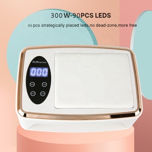 Nieuw Ontwerp 2 In 1 Sungel Polish Nageldroger Met Pu Hand Kussen En High Power 380W Nail Art Tool Sneldrogende Uv Led Nagellamp - Product Image 1