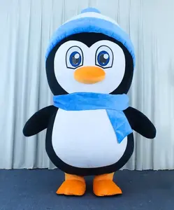 Trajes infláveis de pinguim para eventos de performance Trajes infláveis para adultos para exibição