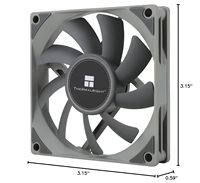 Thermalright Gris TL-8015 80mm fluido rodamiento caso de juego ventilador 2200RPM 23.3dBA ventilador de enfriamiento de PC