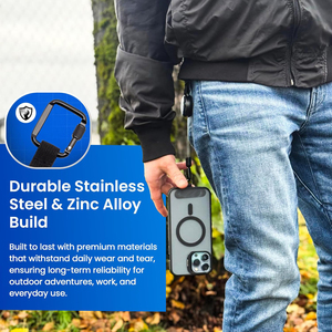 वसंत आउटडोर फोन लॉक प्रो रिट्रेटेबल कीचेन मजबूत तनाव विरोधी उपकरण टेलीस्कोपिक बैज फोन धारक - Product Image 6