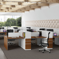 Bureau de séparation en forme de I de haute qualité avec panneau de confidentialité poste de travail de bureau à cadre métallique robuste