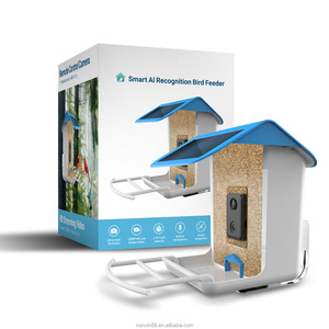 Mangeoire à <span class=keywords><strong>oiseaux</strong></span> intelligente avec caméra Intelligent AI Recognition Birds Nest avec panneau solaire batterie APP control - Product Image 1
