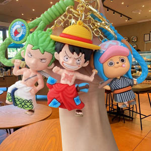 8 รูปแบบ 8 ซม.1 ชิ้นLuffy Zoro Sanji Nami Boa Chopperของเล่นการ์ตูนอะนิเมะPVCรูปพวงกุญแจFigurine - Product Image 1