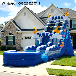 Toboggan aquatique gonflable de dinosaure de Dino Duel Centerclimb avec la piscine pour des enfants et des adultes - Product Image 5