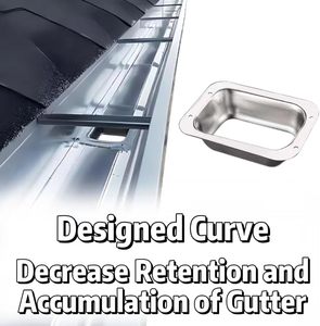Factory Supply Aluminum Heavy Duty Aluminum Square Gutter <strong>Downspout</strong> <strong>Outlet</strong> for Building Rainwater Drainage - Product Image 5