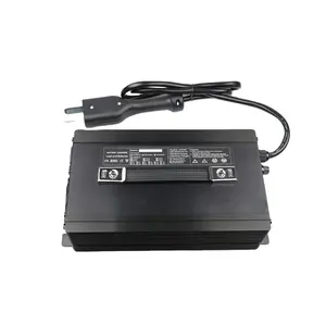 Auto 30s 126 Volts 10 AMP lithium-ion battery charger for 108V batteries with LCD display