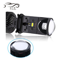 Venta al por mayor de fábrica: Bombillas LED H4 de 60W con lente de miniproyector Y6 para faros delanteros de automóvil, luz enfocada, faro LED H4