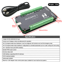 Tarjeta Controladora CNC USB Mach3 NVCM de 3/4/5/6 Ejes |   Tarjeta de Control de Movimiento de 12-32 VCC y 125 KHz para Router CNC