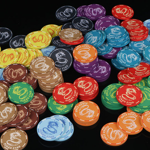 Usine chinoise de conception de <span class=keywords><strong>dragon</strong></span> chanceux d'étoile de poker bon marché pour le divertissement de catégorie de <span class=keywords><strong>casino</strong></span> jetons de poker en céramique du Texas Hold'em - Product Image 5