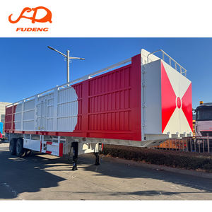 Semi-remorque à 2 essieux avec suspension à point unique, semi-remorque à caisse, <span class=keywords><strong>camion</strong></span> à caisse, remorques de <span class=keywords><strong>camion</strong></span>, <span class=keywords><strong>camion</strong></span> de fret, remorque à caisse à vendre - Product Image 2