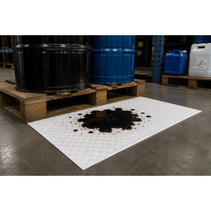 Tampon absorbant robuste pour huiles uniquement 40x50 cm 100% polypropylène pour les déversements pétrochimiques - Product Image 5