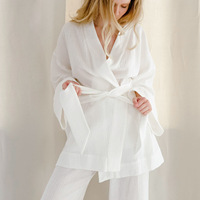 Peignoir de bain confortable, ultra doux, à séchage rapide, léger, pour hôtel, voyage, spa, plage, piscine et usage domestique