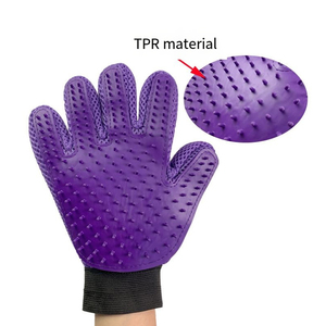 Su misura PET Silicone toelettatura spazzola Glover pettine da bagno guanti per capelli per cani e gatti - Product Image 4