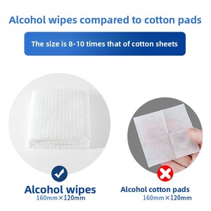 Lingettes antiseptiques à 75 % d'alcool, vente en gros, emballées individuellement, 80 lingettes jetables, lingettes humides hygiéniques et désinfectantes - Product Image 4