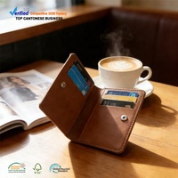 Produsen Dompet Kulit PU Berkualitas Tinggi dengan Tombol Jepret, Logo Debossed Kustom untuk Pria Wanita