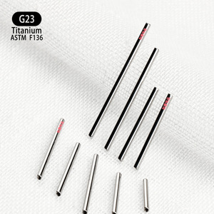 Barre droite en alliage de titane F136, 20mm 18mm 16mm 14mm 12mm 10mm 8mm, accessoire de piercing pour bijoux corporels - Product Image 4