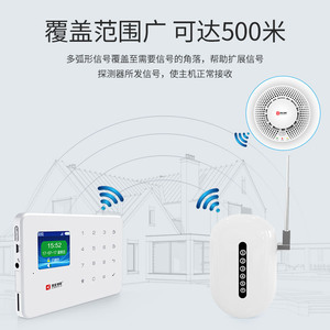 Amplificador de Señal de 433Mhz para Alarma, Unidad Principal con Antena, Cobertura de 150m, Repetidor Blanco, Marca Kr Smart Manufacturer - Product Image 2