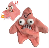 Drôle Patrick Star Glitter Peluche Poupée Mignon Super Doux En Peluche Pendentif Jouet pour Soulagement Du Stress Jouets pour Enfants