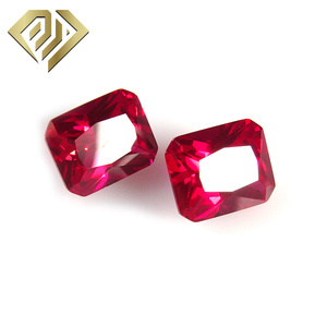 Hồng ngọc Corundum đá quý để bán Octagon công chúa cắt 5 # Đỏ tổng hợp của <span class=keywords><strong>Ruby</strong></span> Corundum đối với trang sức làm - Product Image 6