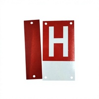 Plaque de délimitation routière en aluminium réfléchissant rouge haute visibilité, marqueur de sécurité routière, étanche IP68 pour l'Australie