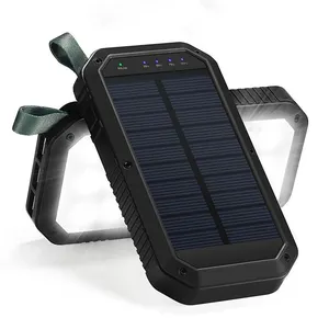 ES-982S Banco De Energia with 36 Leds Flashlight 20000mah Triple Usb Ip65 Waterproof Power Bank Solar Charger