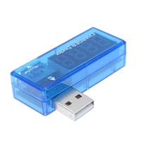 Probador de carga de energía móvil USB Digital, Mini cargador USB transparente, voltímetro médico, amperímetro, componentes electrónicos
