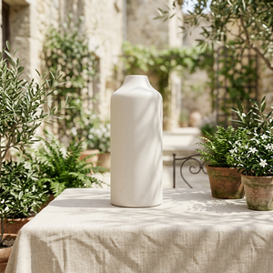 Minimal Plain Large <b>Ceramic</b> Vase Floor <b>Flower</b> <b>Pot</b> for Home Office Wedding Decoration Floral Arrangements and Interior Display - Product Image 2