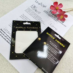 In Stock Pasty Box Breast Covers Black Package Disposable Nipple Covers Packaging Nipple Pasties