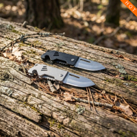Couteau pliant tactique Baiyuheng en acier inoxydable de haute qualité, pour le camping, la randonnée, la survie, les activités de plein air, outil EDC