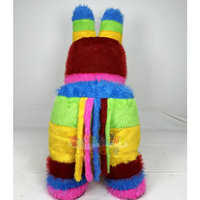 Costume de mascotte gonflable en peluche âne coloré personnalisé OEM pour la promotion de marque, les salons professionnels et les événements d'entreprise