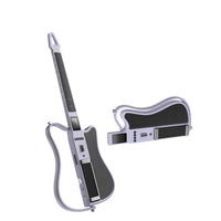 Guitare intelligente sans cordes pliable avec haut-parleur stéréo intégré, guitare pour groupe à une personne pour enfants et adultes, design de coque lumineux et coloré