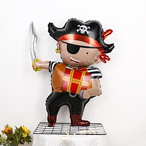 Dessin animé Anime <span class=keywords><strong>One</strong></span> Pieces Luffy <span class=keywords><strong>Film</strong></span> en aluminium jouet ballons, bateau pirate 18 pouces Luffy fête d'anniversaire pour enfants jouet ballons - Product Image 3